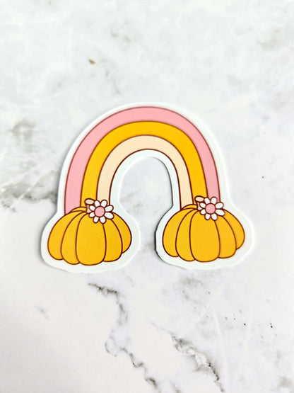 Somewhere over the rainbow...pumpkin spice sticker