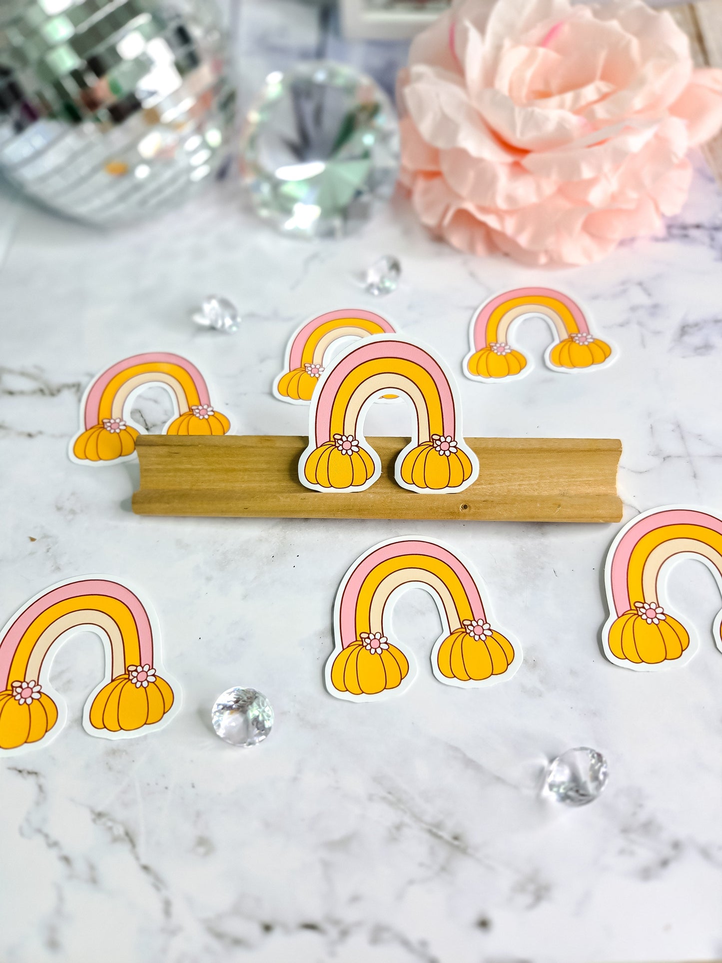 Somewhere over the rainbow...pumpkin spice sticker