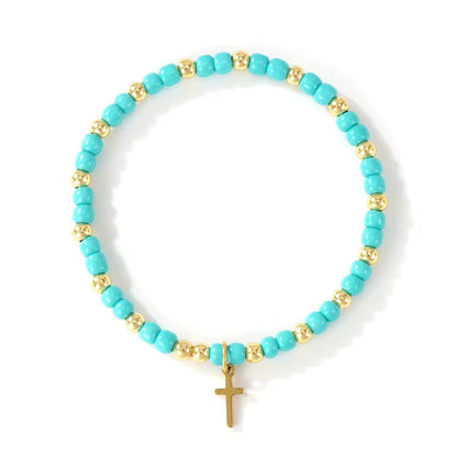 Cross Beaded Bracelet RTS