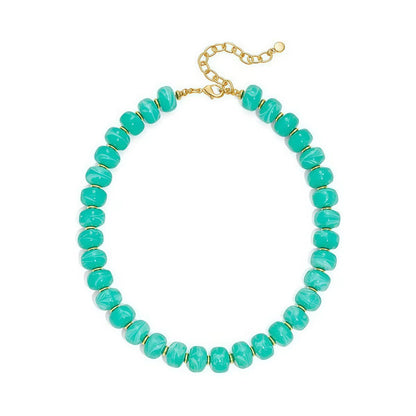 Natural Stone Fall Beaded Necklaces RTS