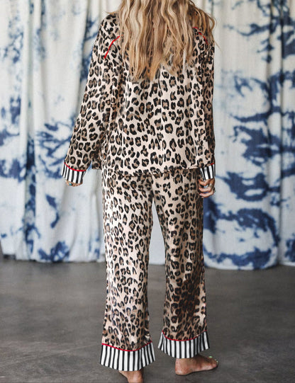 Khaki Leopard Pajama Set RTS