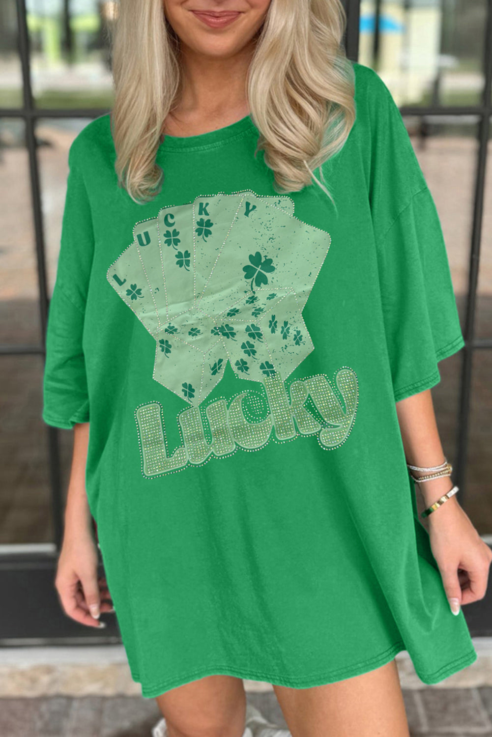 Lucky Oversized T-shirt Dress RTS