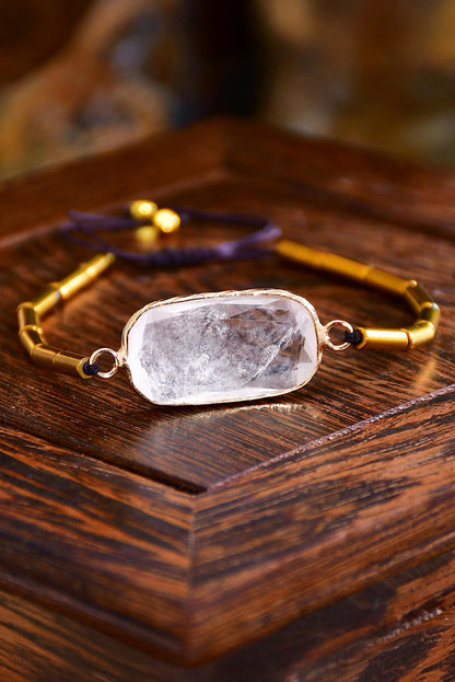 Gold Crystal Adjustable Bracelet LT