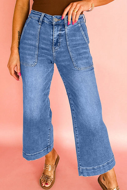 Cropped Wide Leg Jeans RTS
