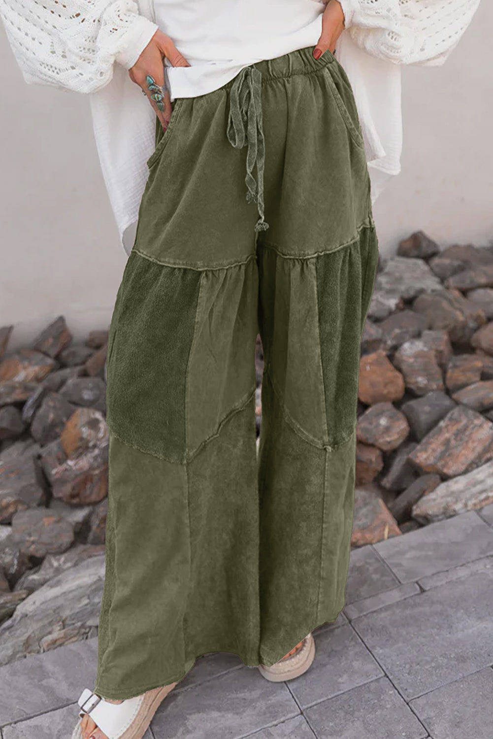 Mineral Wash Drawstring Pants RTS