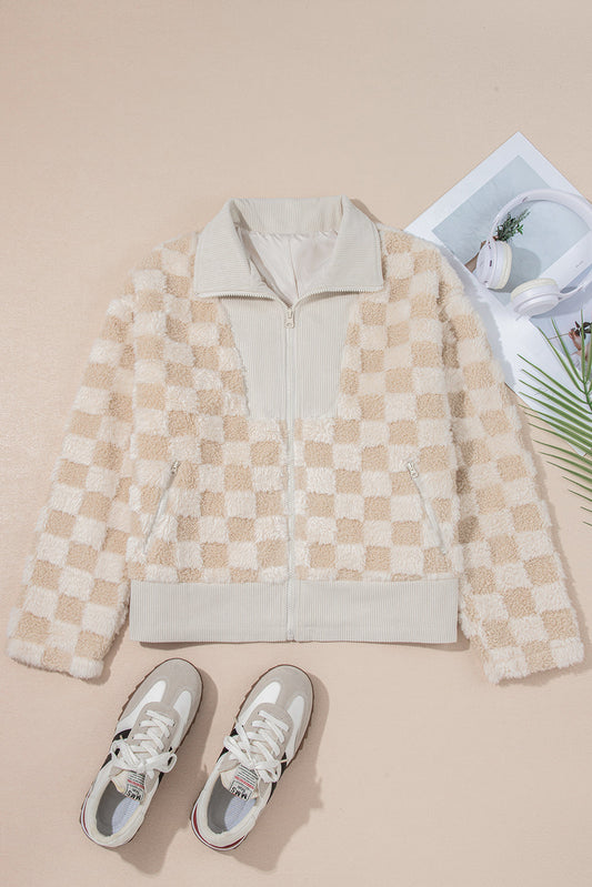 Khaki Sherpa Corduroy Jacket September.