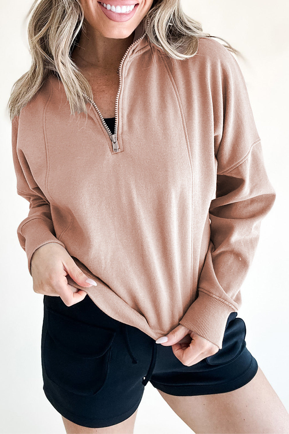Pullover Drop Shoulder Sweatshirt