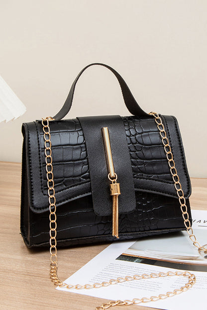 Black Chain Strap Purse LT