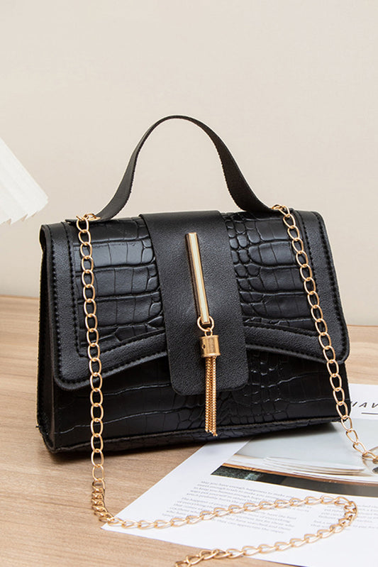 Black Chain Strap Purse LT