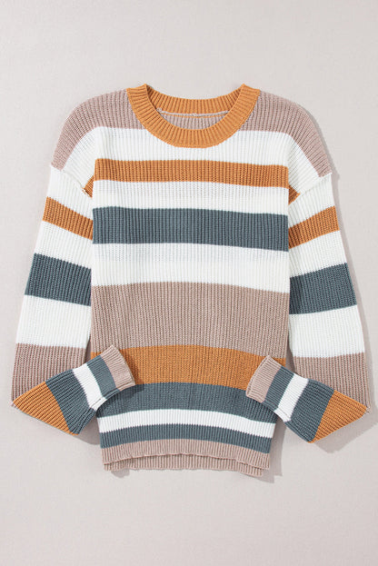 Colorblock Knit Sweater LT