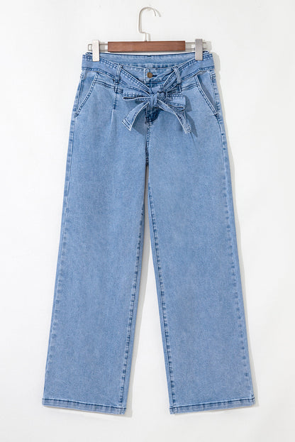Western Sash Wide Leg Jeans RTS