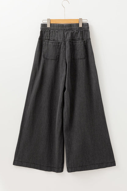 Grey Mineral Wide Leg Jeans LT