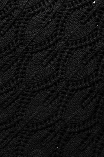 Black Crochet Sweater LT