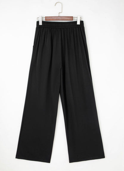 Pleated Pull On High Elastic Pants