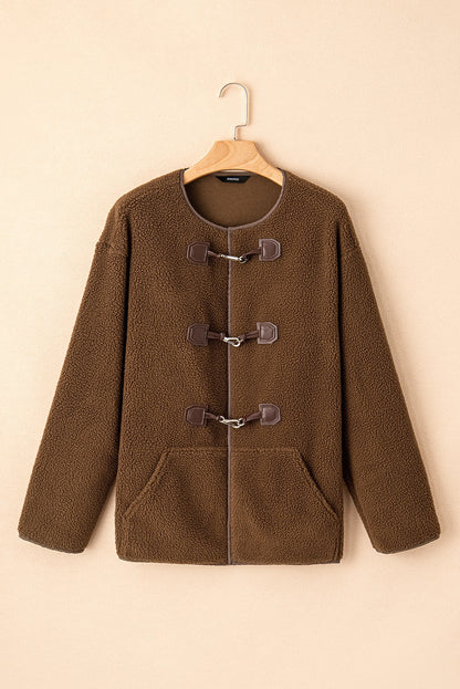 Coffee Button Coat LT