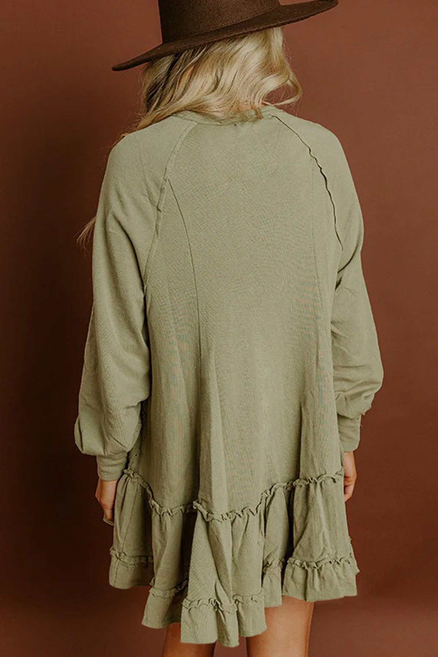 Green Frilled Ruffled Dress LT