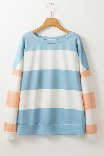 Light Blue Colorblock Top LT