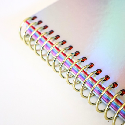 Dotted Grid Paper Holographic Notebook by BERTEAU & Co.
