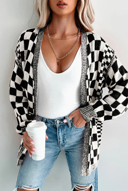 Checkered Cardigan *multiple colors* RTS