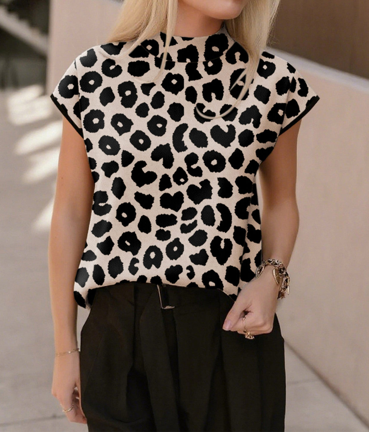 Black Leopard Sweater
