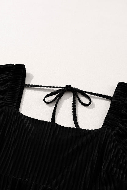 Black Velvet Babydoll Dress LT