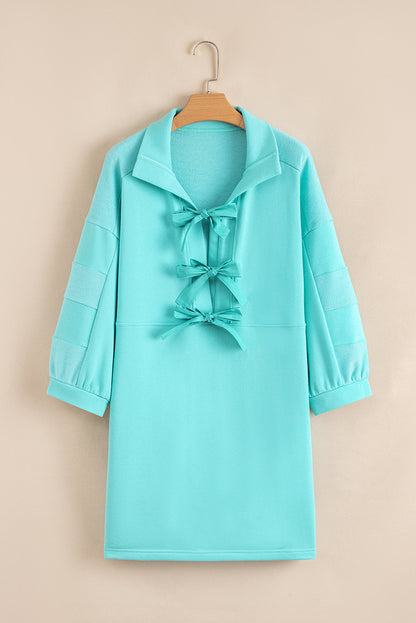 Blue Bow Shift Dress LT