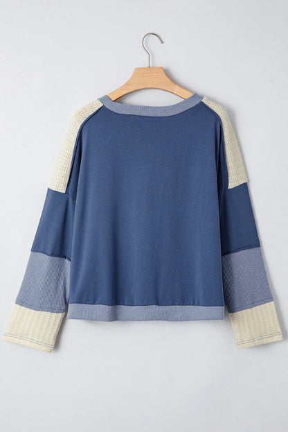 Blue Colorblock Star Top LT