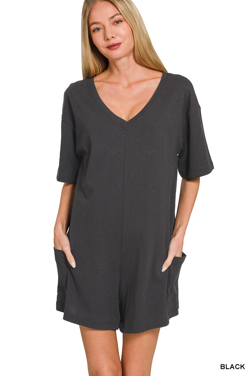 Reversible- Two Way Romper Zenana