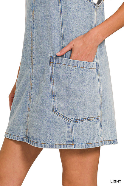 Denim Overall Dress Zenana RTS