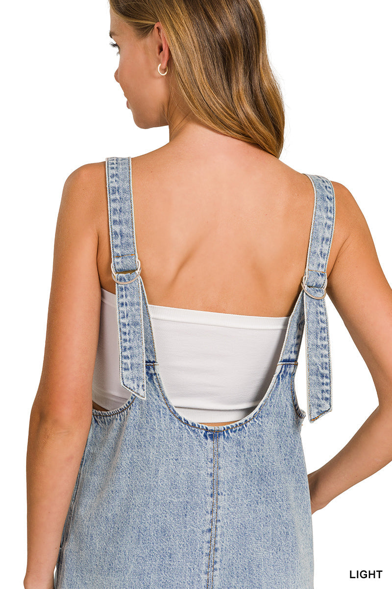 Denim Overall Dress Zenana RTS