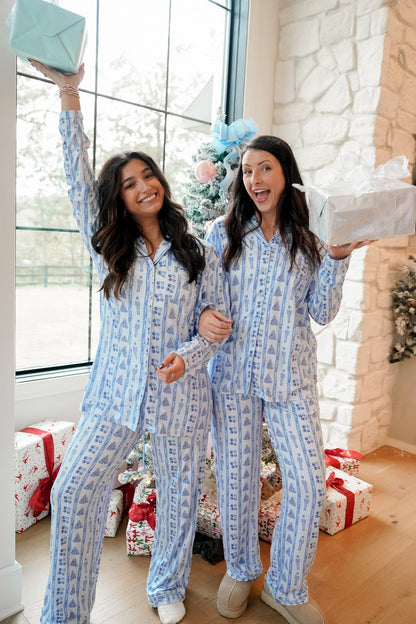 Blue Christmas - Long Pajama Set