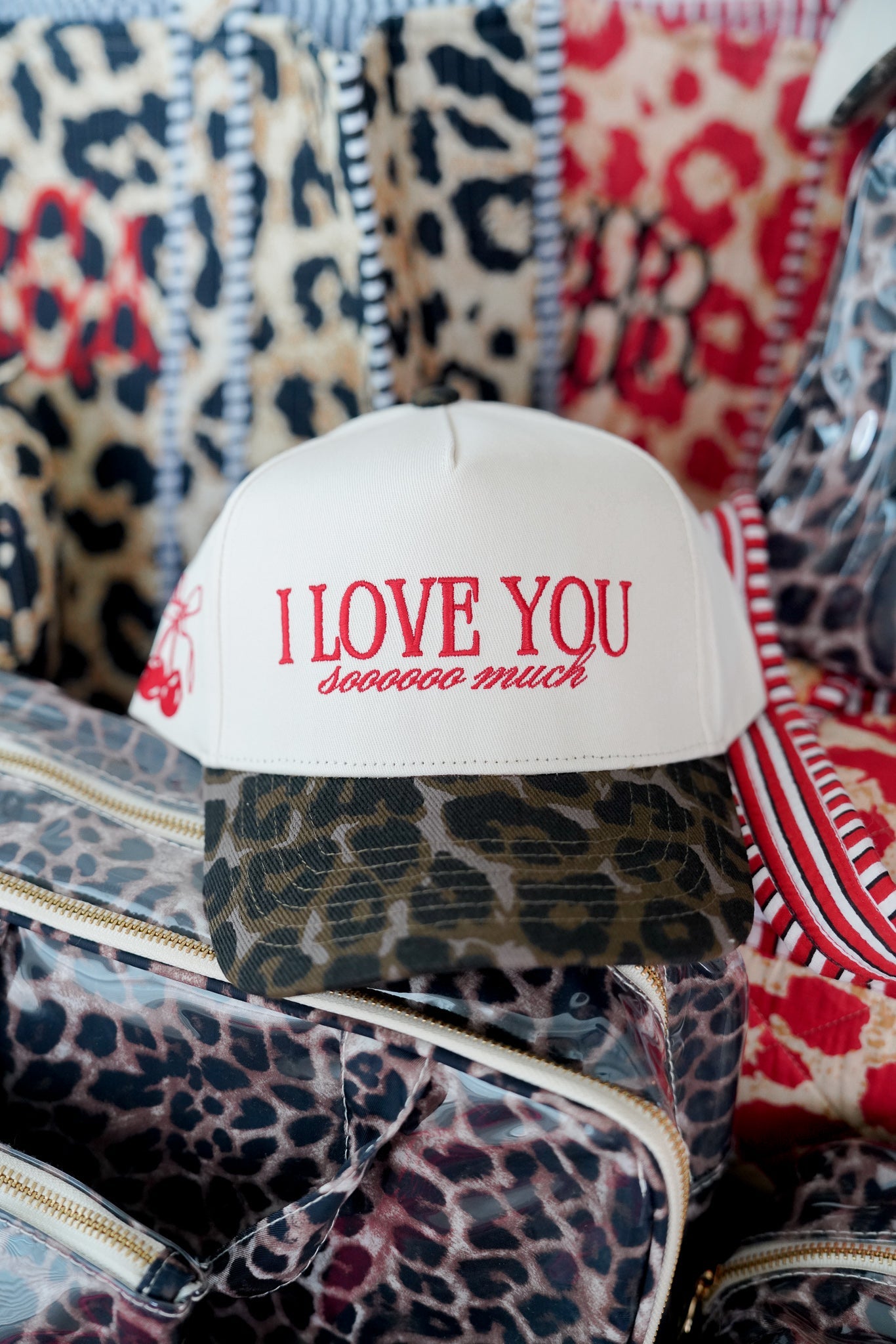I Love You Sooooo Much - Leopard Vintage Hat