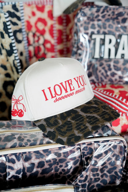 I Love You Sooooo Much - Leopard Vintage Hat
