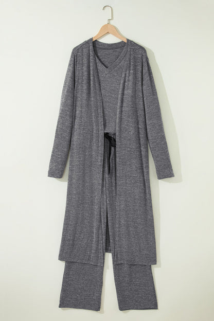 Dark Grey Duster Lounge Set LT