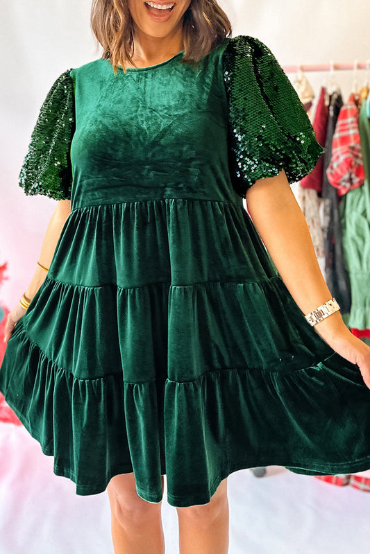 Evergreen Sequin Dress LT