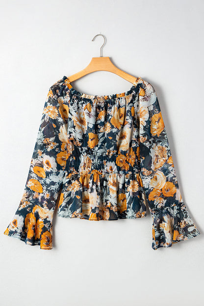 Floral Off Shoulder Bell Top LT