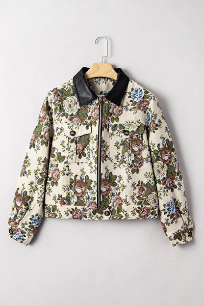 Floral Zip Up Jacket LT