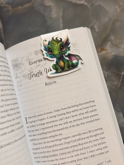 Baby Dragon Magnetic Bookmark