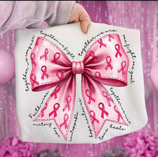 Together we win bow cancer awareness