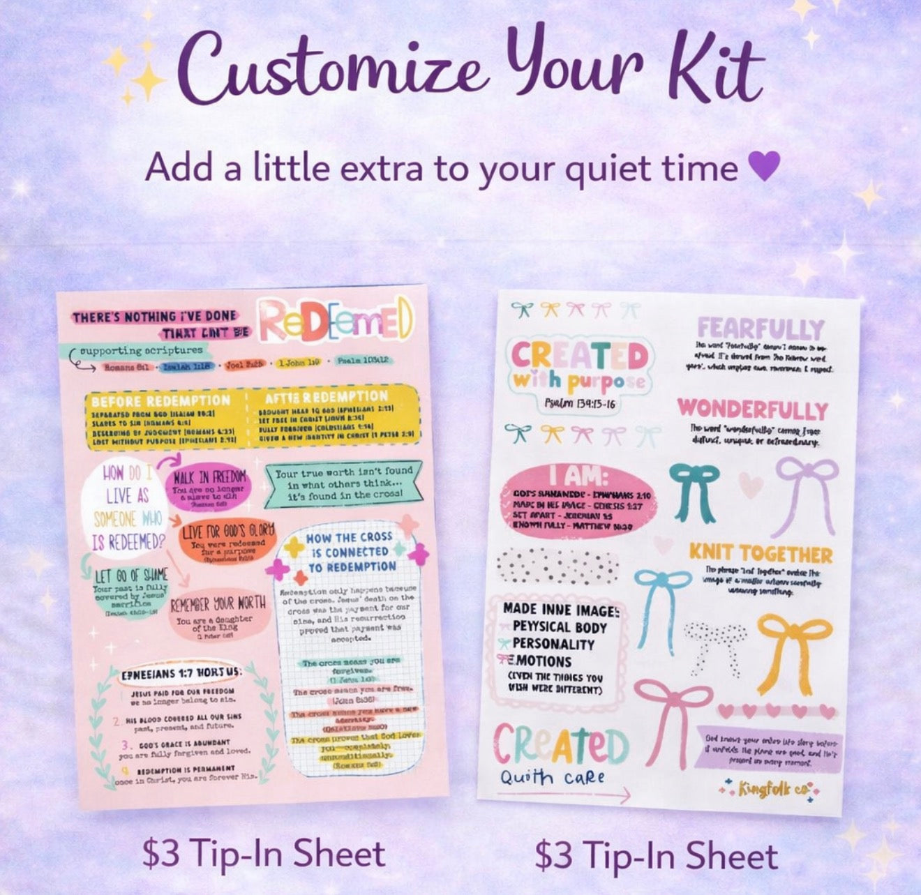 Add on to your Faith Kit