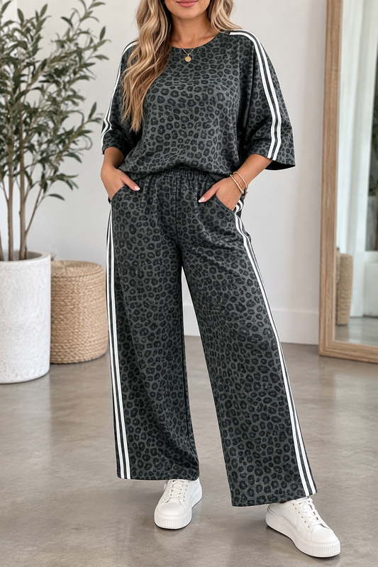 Gray Leopard Plus Set