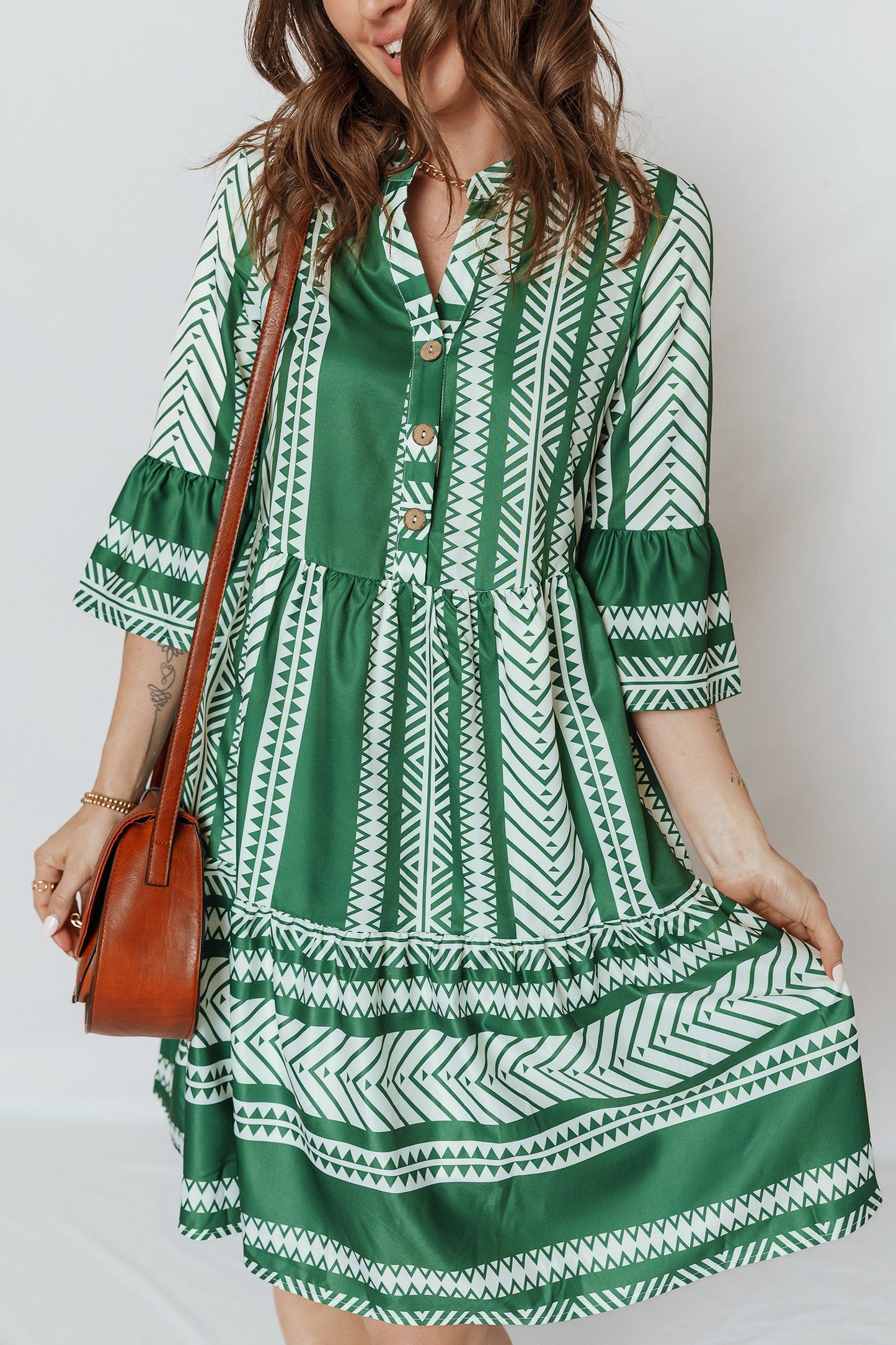 Green Boho Dress December.