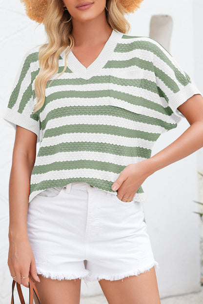Green Stripe Sweater LT