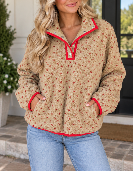 Heart Fleece Sweatshirt