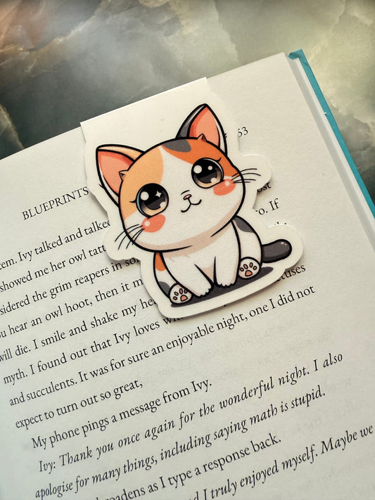 Calico Magnetic Bookmark