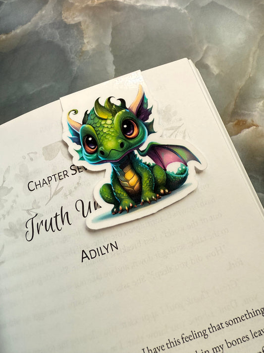 Baby Dragon Magnetic Bookmark