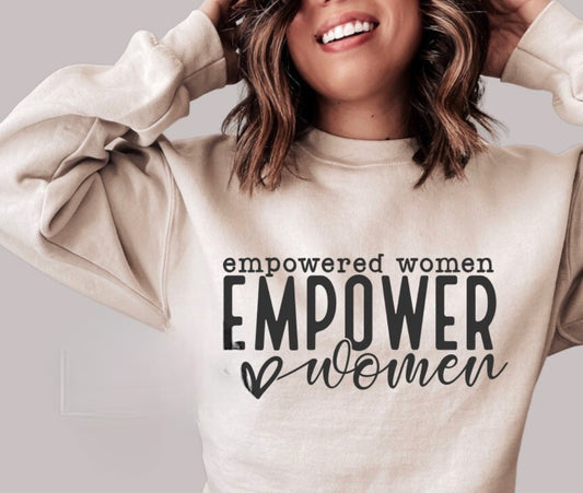 Empowered Women on Cream tee