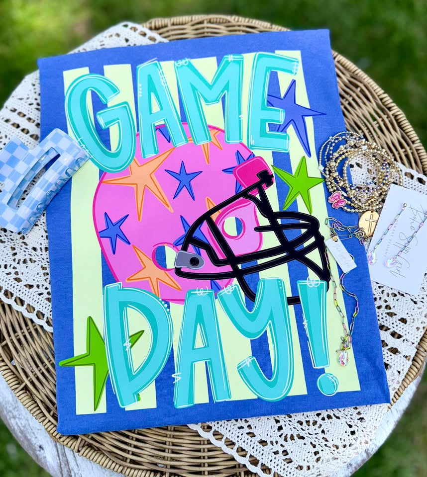 Game Day Football Helmet Tee.