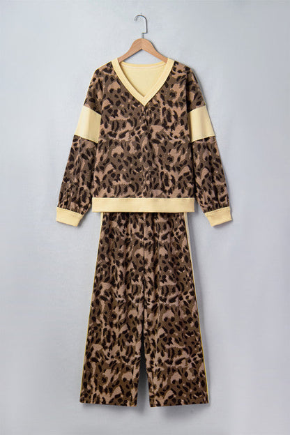 Leopard V Neck Set RTS