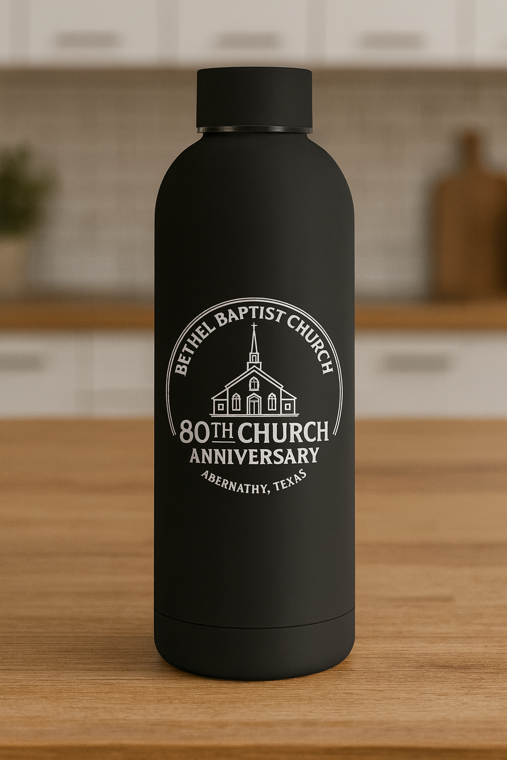 Bethel Baptist Church 80th Anniversary Water Bottle